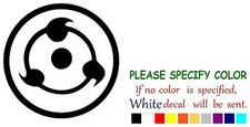 SHARINGAN NINJA NARUTO Graphic Die Cut decal sticker Car Truck Boat Window 9"