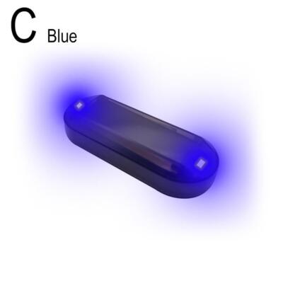 Car Solar Power Simulated Dummy Alarm Warning Anti-Theft Flashing LED Light HOTS
