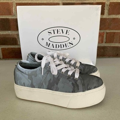 steve madden grey platform sneakers