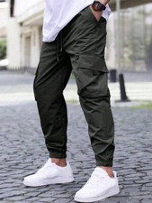 Men Casual Cargo Pants Workout Baggy Sweatpant Long Trousers