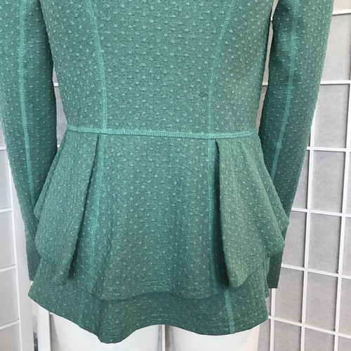 Chaqueta Anthropologie Pure + Good Dotted Swiss S Peplum Cremallera Bolsillos Acanalados - EE. UU. - Imagen 5 de 20
