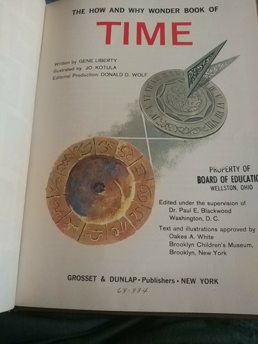 How and Why Wonder Book of TIME-Gene Liberty-1963-Hardcover-Library binding - Bild 4 von 9