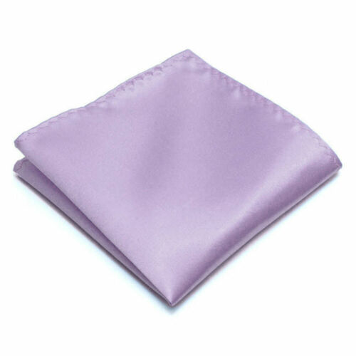 Men's Wedding Colour Silky Satin Pocket Square Handkerchief Hanky Formal Hankies - Picture 28 of 37