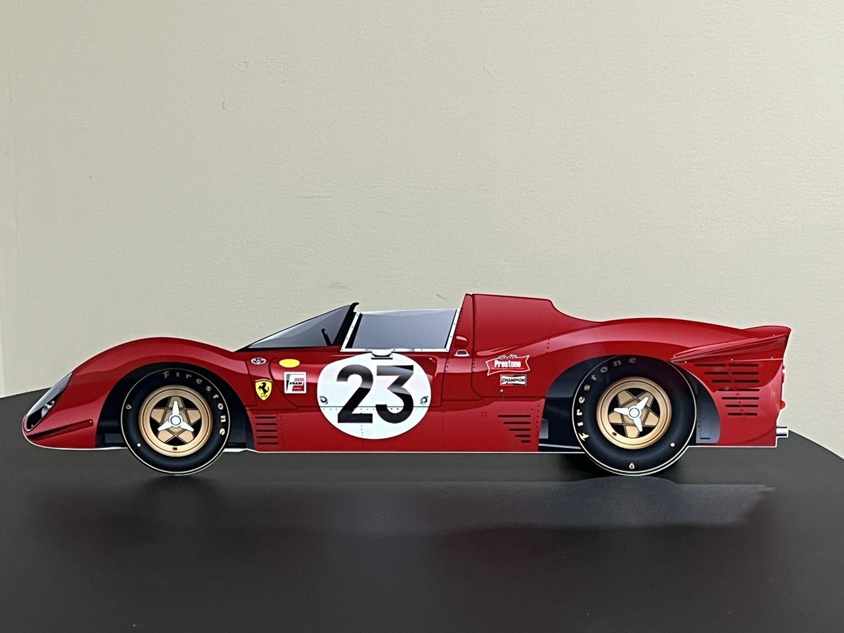 WOW!!! 21 Inch Ferrari 330 P4 Daytona 1967 Die Cut Lemans