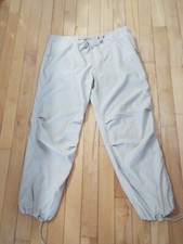 Vintage Y2K Old Navy Tan Khaki Parachute Pants L spot-see pics