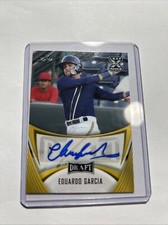 2021 Leaf Draft - Base Autographs Gold #BA-EG1 Eduardo Garcia (AU, RC)
