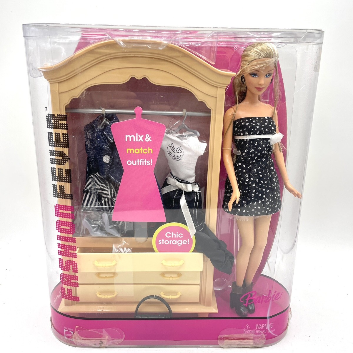 Barbie Fashion Fever Mix n Match Chic Storage RARE Mix N