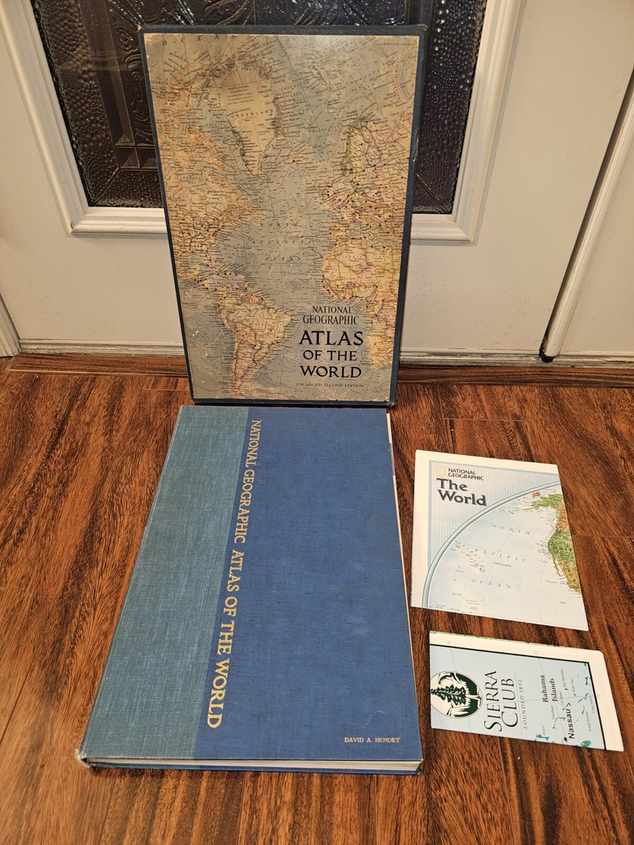 Vintage 1966 National Geographic Atlas Of The World/2nd Edition