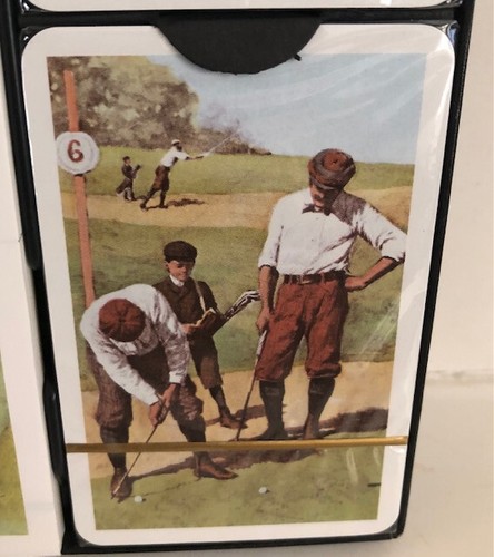 Vintage Golf Bridge Playing Cards Platnik Vienna Austria New in Box NIB Sealed - Picture 5 of 14