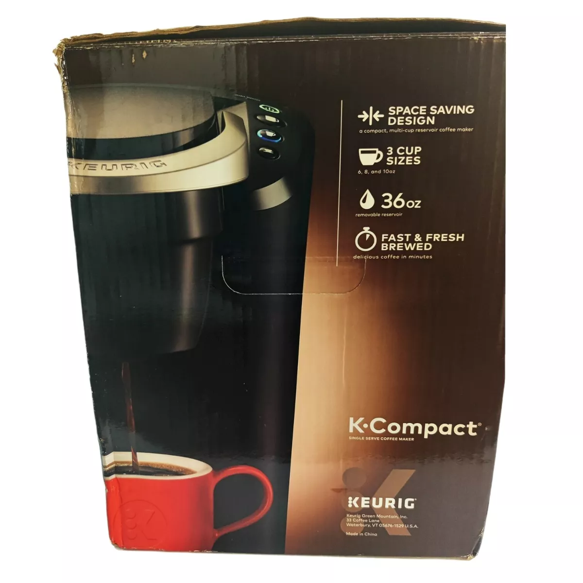 Keurig K-Compact Single-Serve K-Cup Pod Coffee Maker, Black