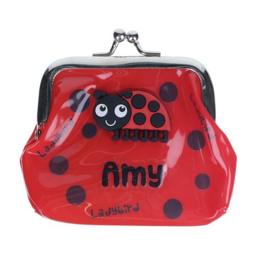 Girls Personalised Name Kids Animal Character Small Clasp Plastic PVC Coin Purse - 第 27/150 張圖片
