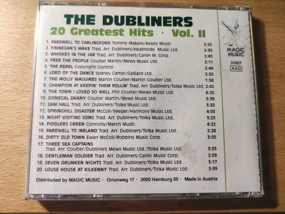 CD von The Dubliners - 20 Greatest Hits Vol. 2 - Bild 2 von 3