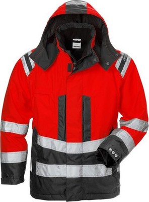 Fristads High Vis Airtech  Winterjacke Damen Kl. 3 4037 GTT Warnschutz-Rot/Schwa