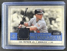 2008 SP Legendary Cuts Cal Ripken Jr. Dark Blue Game Used Jersey #18/25