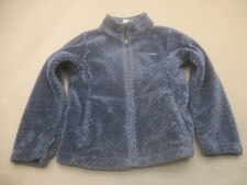 Columbia Size S 7/8 Kids Blue Fleece Full Zip Pockets Outdoor Softy Jacket 038