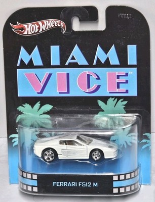 Hot Wheels Miami Vice FERRARI F512 M Retro Entertainment Diecast