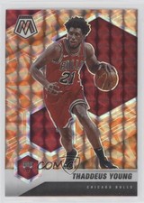 2020-21 Panini Mosaic Reactive Orange Prizm Thaddeus Young #35 0c7d