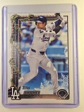 Shohei Ohtani SP - 2025 Topps Holiday Candy Cane SP #H200 - Dodgers