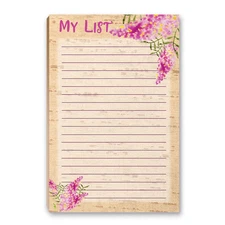 Stonehouse Collection My List Notepad with Magnet - 8.5" X 5.5" - to Do List, Gr