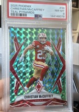 2025 Panini Phoenix - Christian McCaffrey #34 Teal Pyramids /225