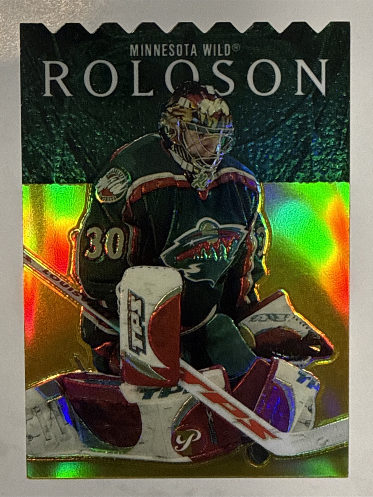 DWAYNE ROLOSON 2003-04 Topps Pristine #84 Gold Refractor Die-Cut /33 Wild