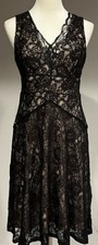 NWT Simply Liliana Black Lace Cocktail Wedding Party Dress Size 6 Retail $90 