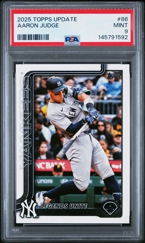 2025 Topps Update #US86 Aaron Judge PSA 9