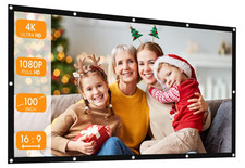 Image of Apeman PS100 100 Inch Projector Screen 16:9 HD 4K Portable