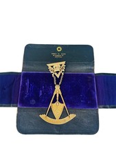 Antique Edwardian 1904 Masonic 14K Yellow Gold Freemason Master Medal/Pin