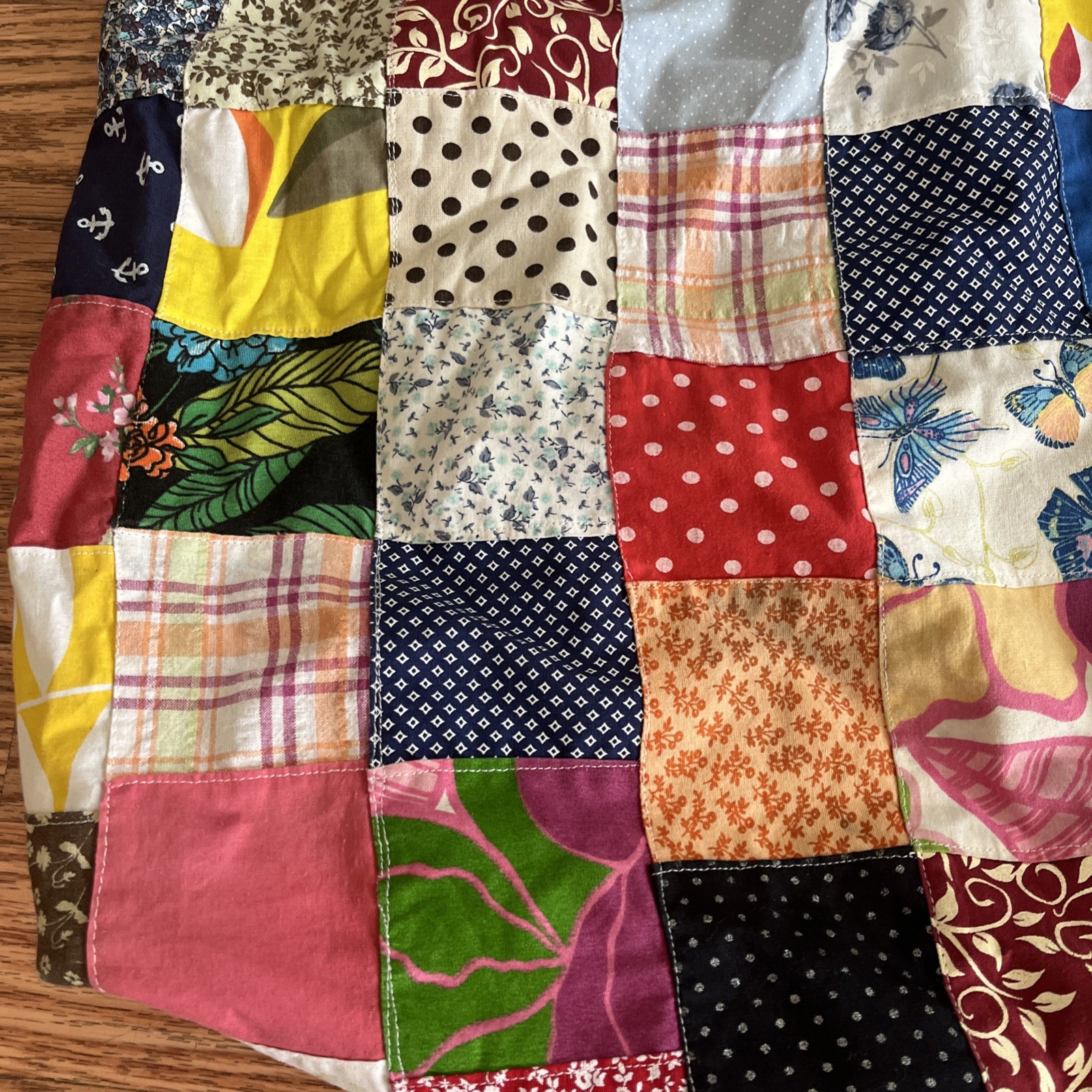 Patchwork Quilted Tote Bag Boho - image 9