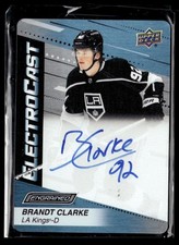 2023-24 Upper Deck Engrained ElectroCast Autographs Brandt Clarke Auto Los