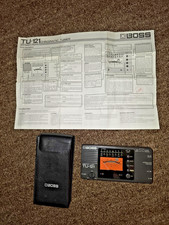 BOSS VINTAGE TUNER WITH CASE - TU-121 CHROMATIC TUNER TESTED, PERFECT
