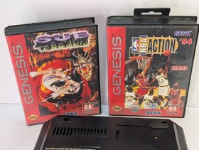 Sega Genesis Model 2 (MK-1451) Console System Bundle With 2 Games -(READ) 