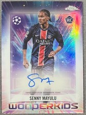 Topps Cromo UEFA Clubes Competiciones 2024-25 Senny Mayulu PSG RC Automático WKA-SM