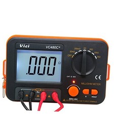 VC480C Precision Milliohm Meters 4 Wire Kelvin Clip 0 Adjust Large LCD