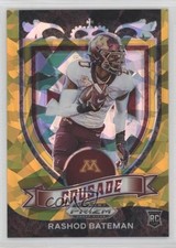 2021 Panini Prizm Draft Picks Crusade Gold Ice Prizm Rashod Bateman #166 14xw