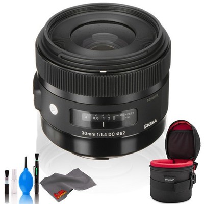 Sigma 30mm f/1.4 DC HSM Art Lens for Canon Standard Bundle