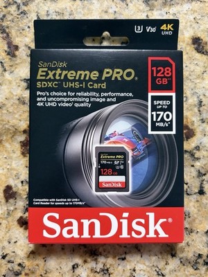SanDisk Extreme PRO 128GB SDXC UHS-I Memory Card