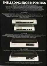 Leading Edge Original 1980s Print Ad Business Printers Starwriter Printmaster
