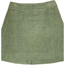 J. Crew Green Corduroy Mini Skirt, Preppy. Perfect W Boots Or Loafers