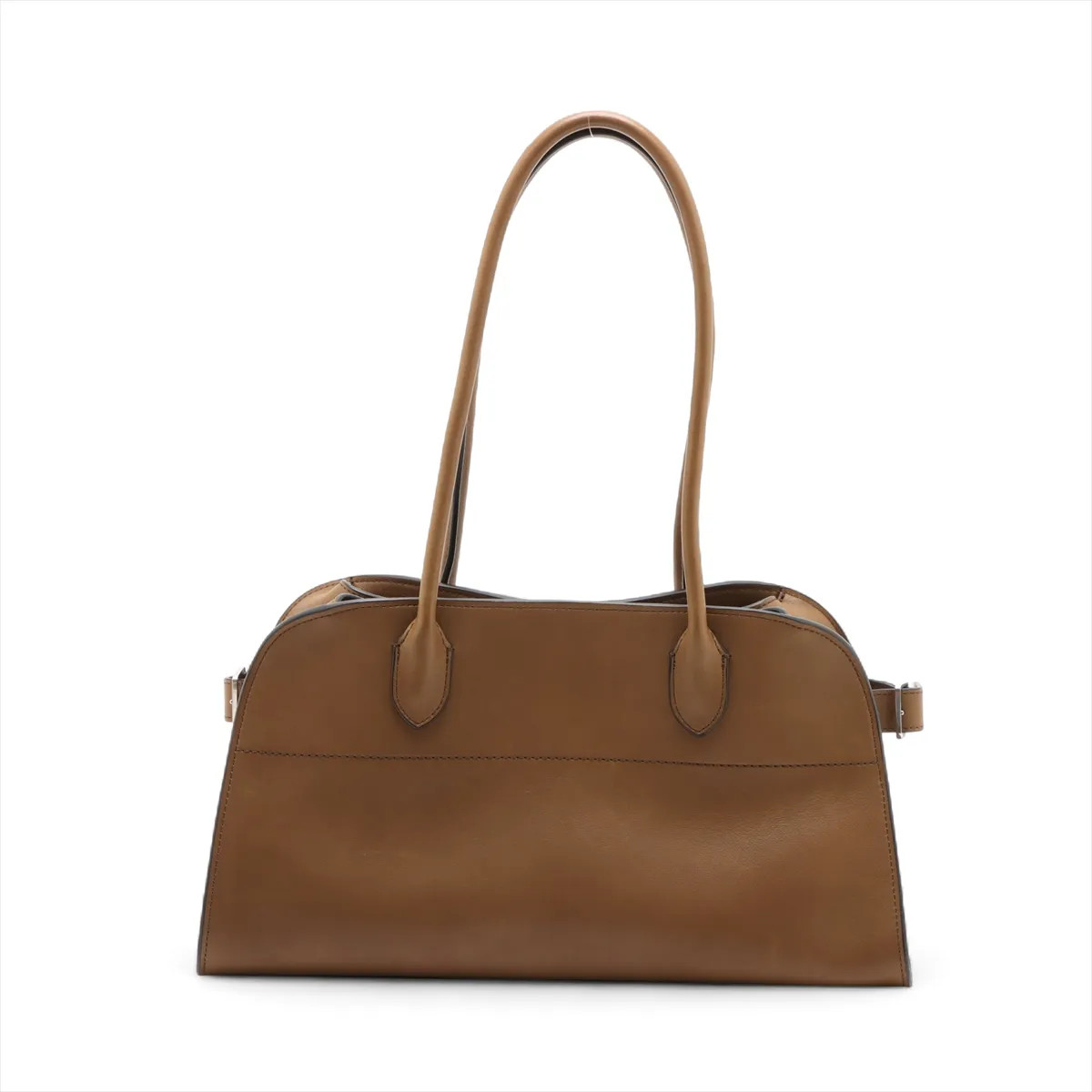 The Row Margaux Shoulder 12 Leather Shoulder bag Brown