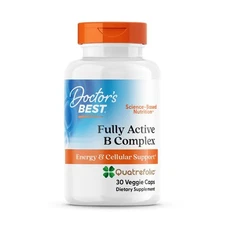 Fully Active B Complex Vitamins for Energy Brain Health and Metabolism 30 Count