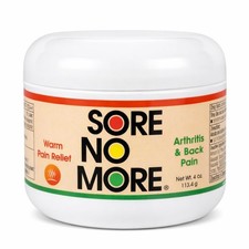 Sore No More Arthritis Pain Reliever Cream Targeted Warm Relief for Back, Neck