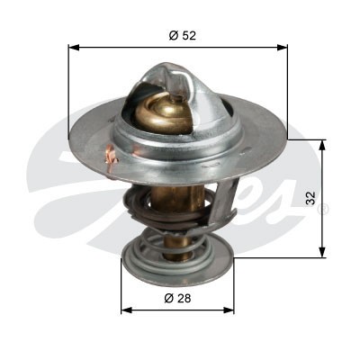 THERMOSTAT, COOLANT FOR FORD GATES TH50292G1 - Picture 2 of 7