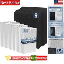 HEPA Filter Replacement for Honeywell Air Purifiers 6 Pack with Activated Car...