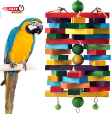 ERKOON Extra Large Bird Parrot Toys for Macaws, African Grey, Amazon Parrots Mul
