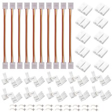 3 Pin RGB LED Strip Connector Kit Includes 10x or multicolored