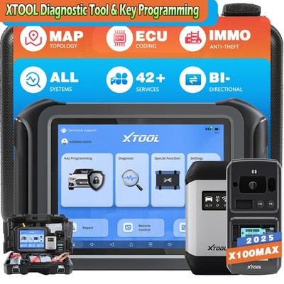 XTOOL X100 MAX Key Programmer Car Diagnostic Tools OBD2 Scanner ECU Coding KC501