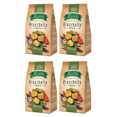 Maretti Bruschette Chips Mediterranean Vegetables 4 x 150 g