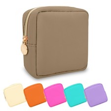 Mini Makeup Pouch for Purse Small Cosmetic Bag Pouch Nylon Travel Toiletry Or...